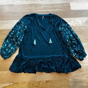 Free People embroidered tunic Small